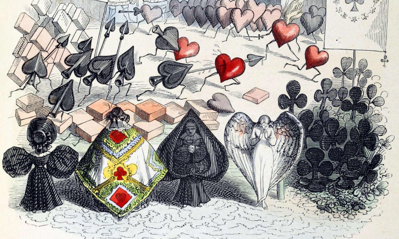 Illustration of playing card suits